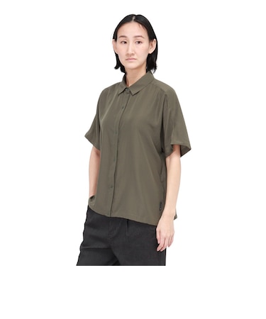 ホールアース（Whole Earth）半袖シャツ フレンチスリーブシャツ WE2VDZ76 KHK