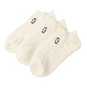 チャムス（CHUMS）3足組 ブービーアンクルソックス CH06-1143-W004