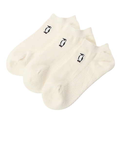 チャムス（CHUMS）3足組 ブービーアンクルソックス CH06-1143-W004