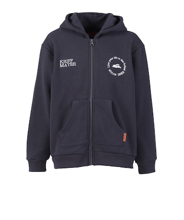 クリフメイヤー（KRIFF MAYER）キッズ 裏毛ジップアップパーカー J2537827:17:CHARCOAL