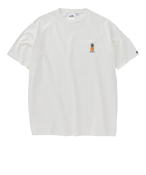 半袖 Tシャツ ワンポイント パイナップル 19822427WHT