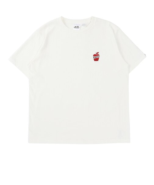 ワンポイント アップル Tシャツ 19822425WHT