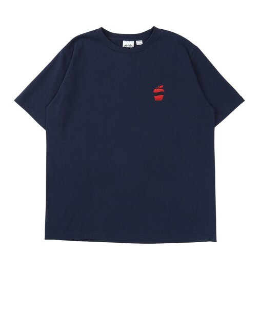 ワンポイント アップル Tシャツ 19822425NVY