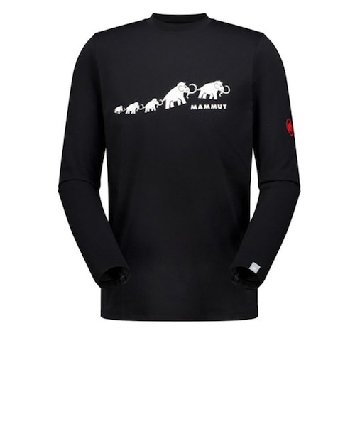 マムート（MAMMUT）長袖Tシャツ ロンT QD ロゴ プリント ロング