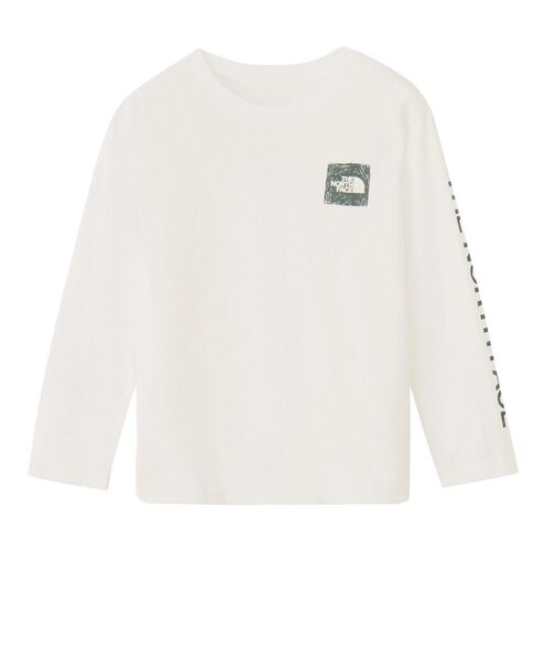 ザ・ノース・フェイス（THE NORTH FACE）ジュニア ロングスリーブ スリーブグラフィック 長袖Tシャツ NTJ32537 W
