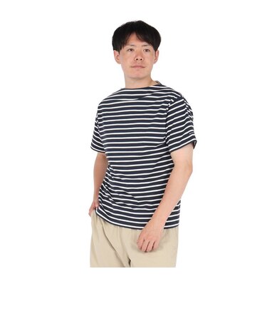 ヘリーハンセン（HELLY HANSEN）ショートスリーブ マリンボーダーTシャツ HH62511 DO ネイビー×ホワイト