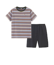 ザ・ノース・フェイス（THE NORTH FACE）ボーダーテント 半袖Tシャツ ショートパンツ セット キッズ NTJ32436 K