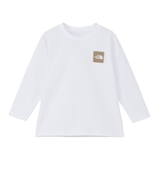 ザ・ノース・フェイス（THE NORTH FACE）トドラー ロングスリーブ スモールスクエアロゴ 長袖Tシャツ NTT32531 WH