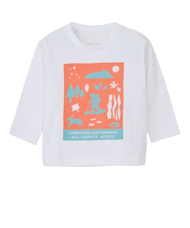 ザ・ノース・フェイス（THE NORTH FACE）ベビー ロングスリーブシレトコトコTシャツ NTB82530ST W
