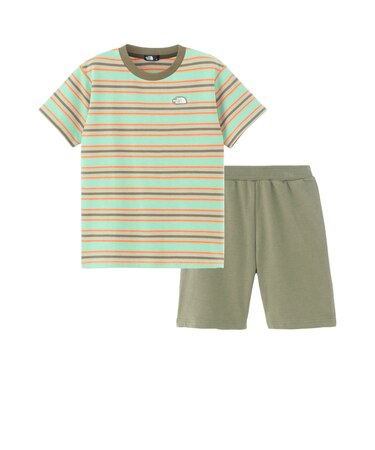 ザ・ノース・フェイス（THE NORTH FACE）ボーダーテント 半袖Tシャツ ショートパンツ セット キッズ NTJ32436 TG