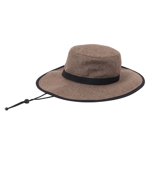 ホールアース（Whole Earth）帽子 ハット トレッキング 登山 ポリエステル シートハット WE2VDZ83 BRN