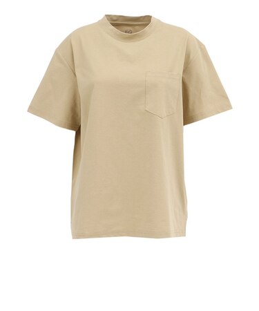 ホールアース（Whole Earth）ポケット付き 半袖Tシャツ WE2VDZ77 BEG