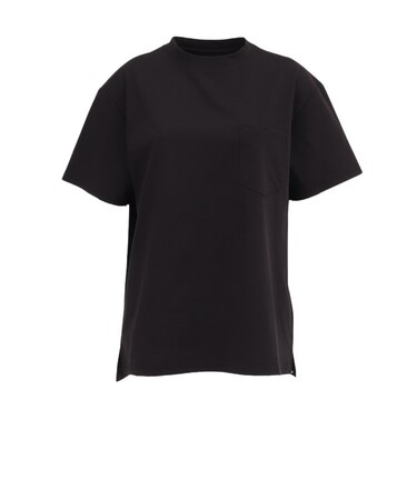 ホールアース（Whole Earth）ポケット付き 半袖Tシャツ WE2VDZ77 BLK