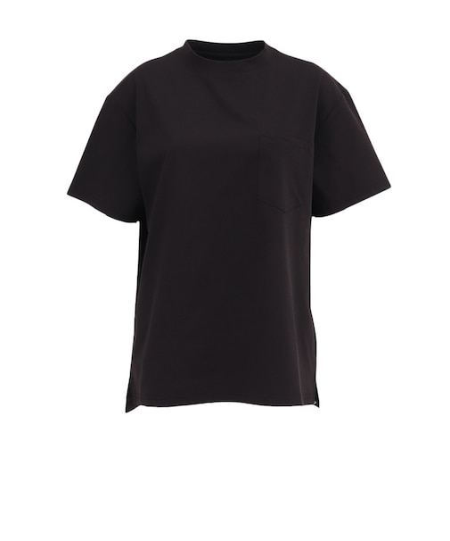 ホールアース（Whole Earth）ポケット付き 半袖Tシャツ WE2VDZ77 BLK