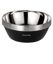 キャプテンスタッグ（CAPTAIN STAG）食器 キャンプ アウトドア CS真空二重ボウル13ブラック UE-4955ホ゛ウル13BK