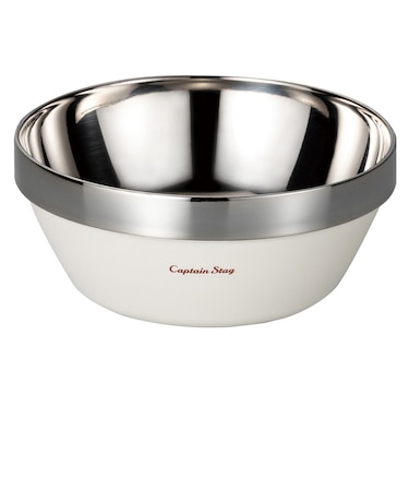 キャプテンスタッグ（CAPTAIN STAG）食器 キャンプ アウトドア CS真空二重ボウル13アイボリー UE-4956ホ゛ウル13IV