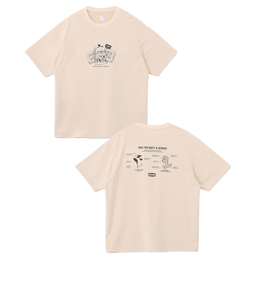 チャムス（CHUMS）コットンドライチャムスダイナソーTシャツ CH01-2757-G057