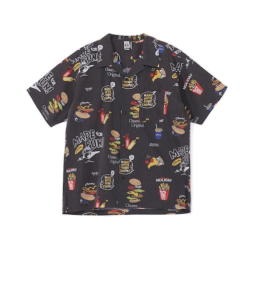 チャムス（CHUMS）フードパターンショートスリーブシャツ CH02-1264-K001