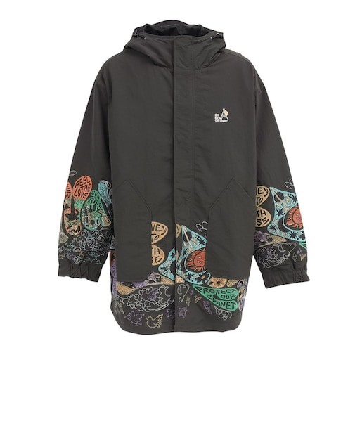 ゴースローキャラバン（GOSLOWCARAVAN）ウェザークロスパネル刺繍フィールドコート 360232 BLK