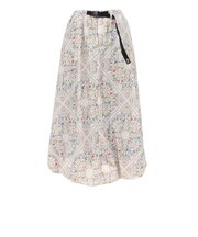 ゴースローキャラバン（GOSLOWCARAVAN）ナイロン コットン ペイズリーバルーンスカート 360219 IVY