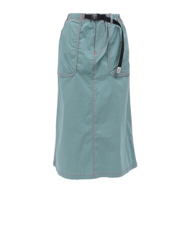 ゴースローキャラバン（GOSLOWCARAVAN）ナイロン コットン ストレッチ ベイカースカート 360210 BLU