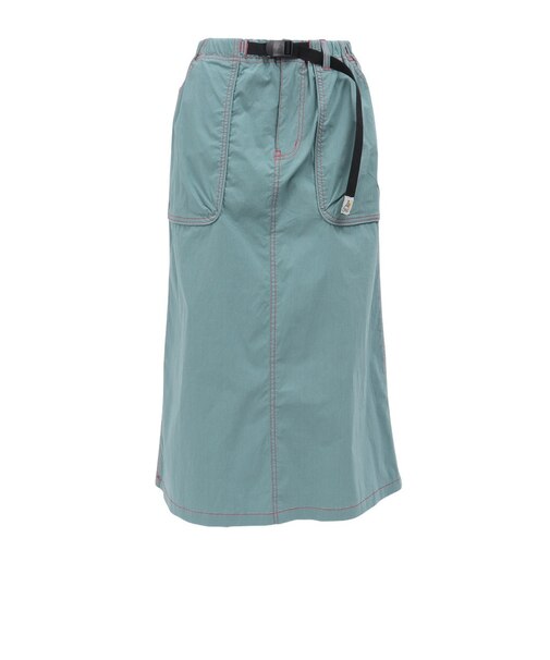 ゴースローキャラバン（GOSLOWCARAVAN）ナイロン コットン ストレッチ ベイカースカート 360210 BLU