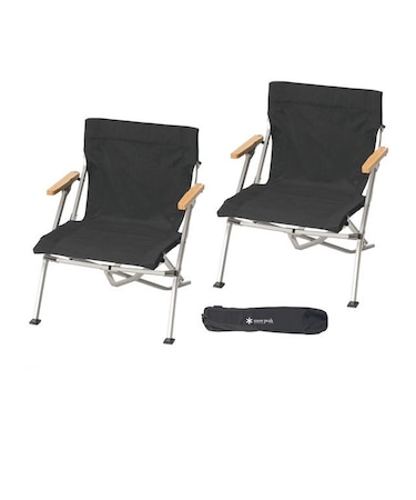 スノーピーク（snow peak）椅子 チェアキャンプ エントリーローチェア ショート 2脚セット SET-093