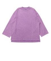 ゴースローキャラバン（GOSLOWCARAVAN）三本引き揃え ヘビー天竺 ケミカル ワイド9分丈 半袖Tシャツ 362608 PPL