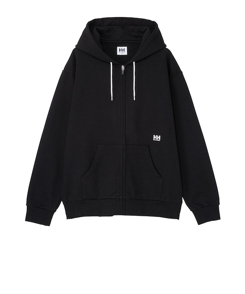 ヘリーハンセン（HELLY HANSEN）ワンポイントロゴ フルジップ スウェットフーディー HE32630 K