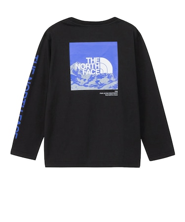 ザ・ノース・フェイス(THE NORTH FACE)キッズ ロングスリーブスリーブグラフィックティー NTJ32537 KK