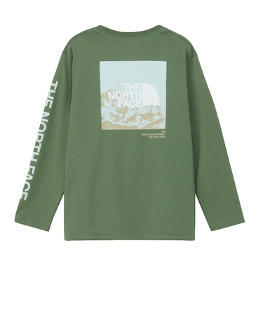 ザ・ノース・フェイス（THE NORTH FACE）キッズ ロングスリーブスリーブグラフィックティー NTJ32537 DG