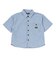 クリフメイヤー（KRIFF MAYER）ジュニア ワークステッチデニムシャツ J2545129:1669:BLUE-STRP
