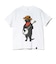ゴースローキャラバン（GOSLOWCARAVAN）USA COTTON バンジョー猫 半袖Tシャツ 361910 WHT