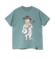 ゴースローキャラバン(GOSLOWCARAVAN)USA COTTON バンジョー猫 半袖Tシャツ 361910 GRN