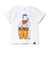ゴースローキャラバン（GOSLOWCARAVAN）ジュニア USA COTTON コンガクマ 半袖Tシャツ 361922 WHT