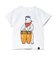 ゴースローキャラバン（GOSLOWCARAVAN）ジュニア USA COTTON コンガクマ 半袖Tシャツ 361922 WHT