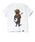 ゴースローキャラバン（GOSLOWCARAVAN）USA COTTON バンジョー猫 半袖Tシャツ 361910 WHT
