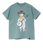 ゴースローキャラバン（GOSLOWCARAVAN）USA COTTON バンジョー猫 半袖Tシャツ 361910 GRN