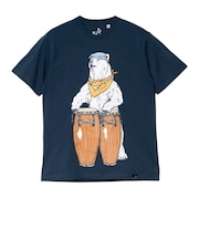ゴースローキャラバン（GOSLOWCARAVAN）USA COTTON コンガクマ 半袖Tシャツ 361909 NAV