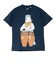 ゴースローキャラバン（GOSLOWCARAVAN）USA COTTON コンガクマ 半袖Tシャツ 361909 NAV
