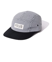 ポーラー（POLER）帽子 CHECK 5P キャップ 261MCV0078-GYBK