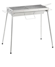 バーベキューグリル BBQ キャンプ ステンレススライドコンロ L BD-538