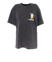 ゴースローキャラバン（GOSLOWCARAVAN）RAY綿 猫と麦酒 半袖Tシャツ 麦酒風呂 362617 BLK