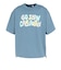 ゴースローキャラバン（GOSLOWCARAVAN）シリコンバイオ ヒッピーロゴ ゆったり 半袖Tシャツ 366107 BLU