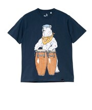 ゴースローキャラバン(GOSLOWCARAVAN)USA COTTON コンガクマ 半袖Tシャツ 361909 NAV