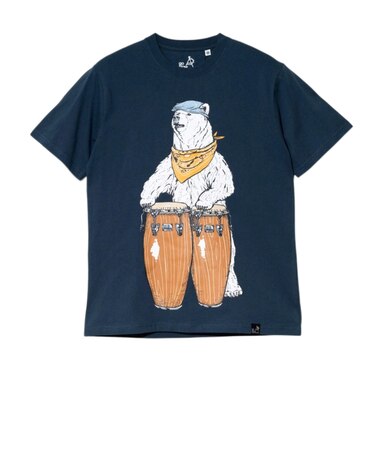 ゴースローキャラバン（GOSLOWCARAVAN）USA COTTON コンガクマ 半袖Tシャツ 361909 NAV