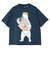 ゴースローキャラバン（GOSLOWCARAVAN）半袖 ラーメンクマ Tシャツ 361917 NAV