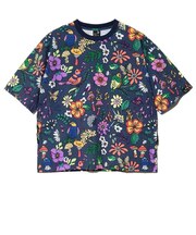 ゴースローキャラバン(GOSLOWCARAVAN)サッカー 総柄プリントTシャツ 366112 NAV