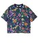 ゴースローキャラバン（GOSLOWCARAVAN）サッカー 総柄プリントTシャツ 366112 NAV