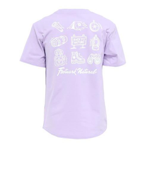 フットマーク（FOOTMARK）キッズ 半袖バックプリントTシャツ 3100505-24